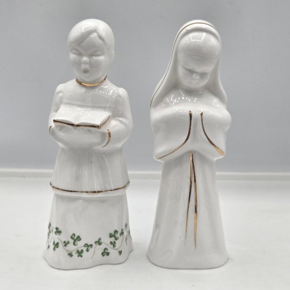 Royal Tara Fine Bone China‎ Irish Choir Boy and Praying Girl Figurine Set
